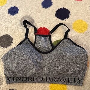 Kindred Bravely Heathered Gray Sports Bra